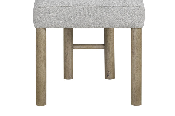 English Elm Upholstered Chair with English Knotty Oak Frame, Performance Fabric Seat & Back, Light Natural Finish Oak 41.5 L x 21.75 W x 14.25 H B2699P401371