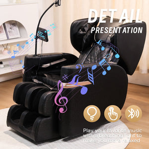English Elm Massage Chair Recliner For Ultimate Comfort - Zero Gravity With Full Body Air Pressure Relief W1875P300905