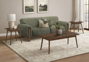 English Elm Table Set Three Piece Walnut Laminate Mid Century Modern Living Room Collection B2710P461900