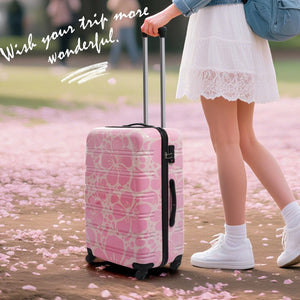 English Elm Hardshell Polycarbonate Luggage Set Three Piece Tsa Lock Spinner Travel Suitcases Pink N732P306618U
