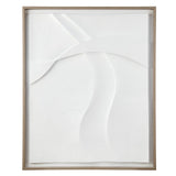 Paths Collide Modern/Contemporary Textured Framed Carved Resin Dimensional Wall Décor