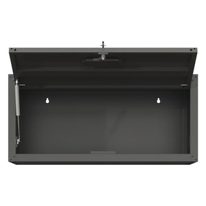 English Elm Heavy Duty Wall Mounted Steel Cabinet Locking Lift Door Garage Workshop Storage Black T2398P236482