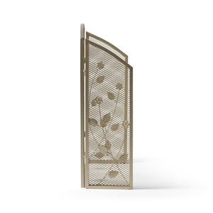 English Elm Christopher Knight Home® - FIRE Screen Gold Iron Fireplace Shield with Decorative 35.25x26.75 Inch Durable Heat-Resistant Guard 65186.00GLD