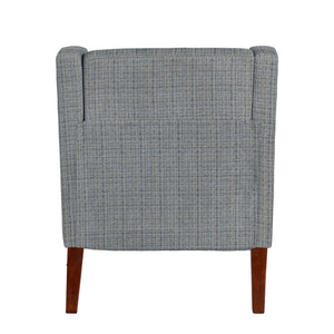 Crestview Collection Modern Indigo Accent Chair - Stylish Comfort For Your Living Room With Sturdy Legs And Plush Cushion Gray Polyester Evfzr4351nnvy