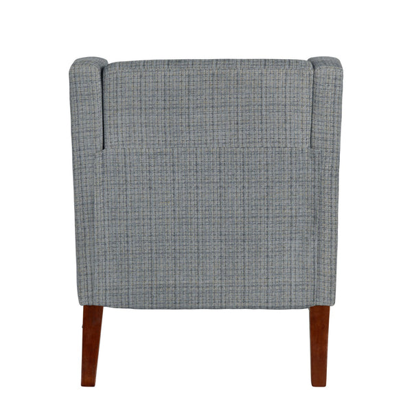 Crestview Collection Modern Indigo Accent Chair - Stylish Comfort For Your Living Room With Sturdy Legs And Plush Cushion Gray Polyester Evfzr4351nnvy