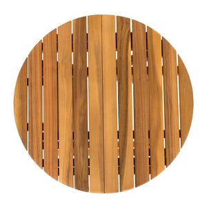 English Elm Christopher Knight Home® - Patio Conversation Set - Stylish Acacia Wood Chairs With Dark Grey Cushions & Foldable Side Table N770P264304G_N770P261552T