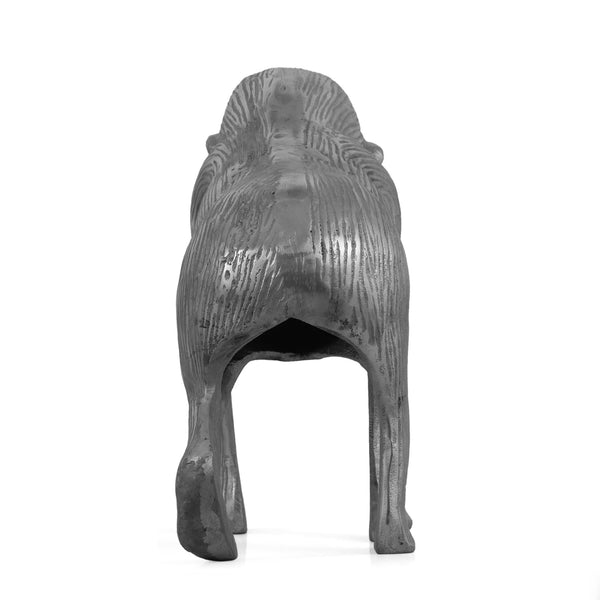 English Elm Christopher Knight Home® - Ape Porterdale Handcrafted Aluminum Decorative Figurine in Polished Silver — Modern Nature Accent 71644.00