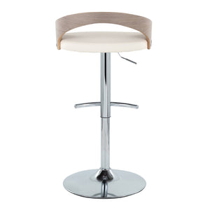 English Elm Adjustable Swivel Barstools Set of 3 Faux Leather Chrome Base Kitchen Island B202S02030