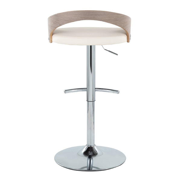 English Elm Adjustable Swivel Barstools Set of 3 Faux Leather Chrome Base Kitchen Island B202S02030