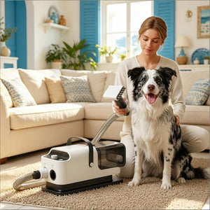 English Elm Pet Grooming Vacuum Dryer Clipper All in One Unit with Quiet 50db Motor T3971P503625