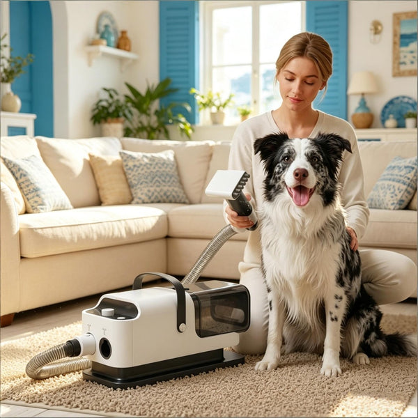 English Elm Pet Grooming Vacuum Dryer Clipper All in One Unit with Quiet 50db Motor T3971P503625