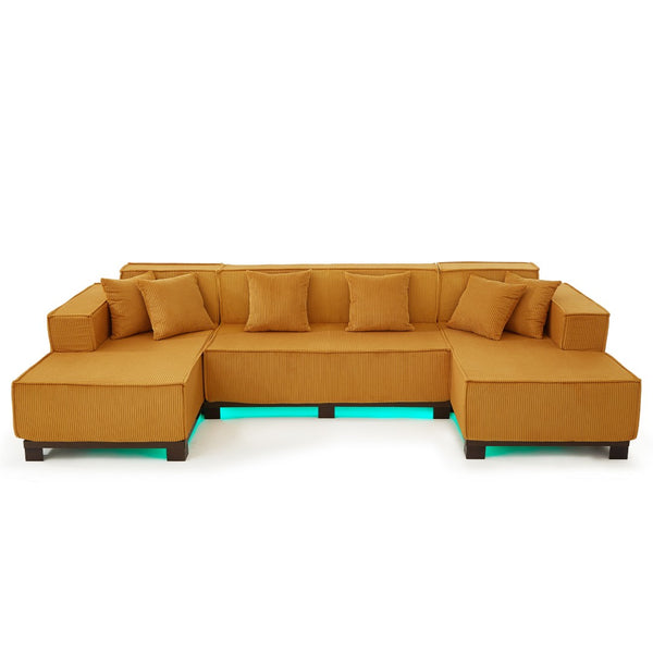 English Elm Swivel Barrel Accent Chair Chenille Tufted Round Club Seat for Living Room Lounge Orange N719S002220G