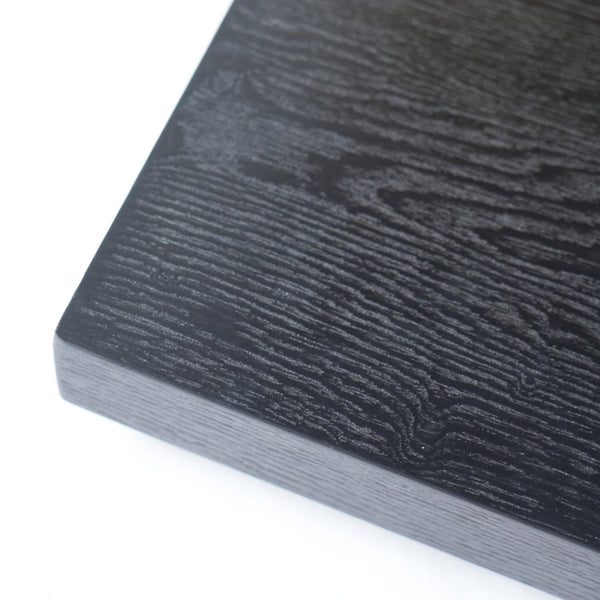 English Elm Classica Rectangle Wood Coffee Table – Elegant Walnut Finish With Stylish Black Metal Frame Design B341P321157