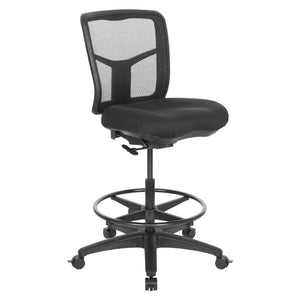 OSP Home Furnishings Progrid® Mesh Drafting Chair Ergonomic Breathable Back Lumbar Support for Standing Desks 92583-30