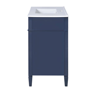 English Elm 36'' Modern Bathroom Vanity With Ceramic Top, 2 Drawers & Tip-Out Storage For Stylish Organization N710P230246C