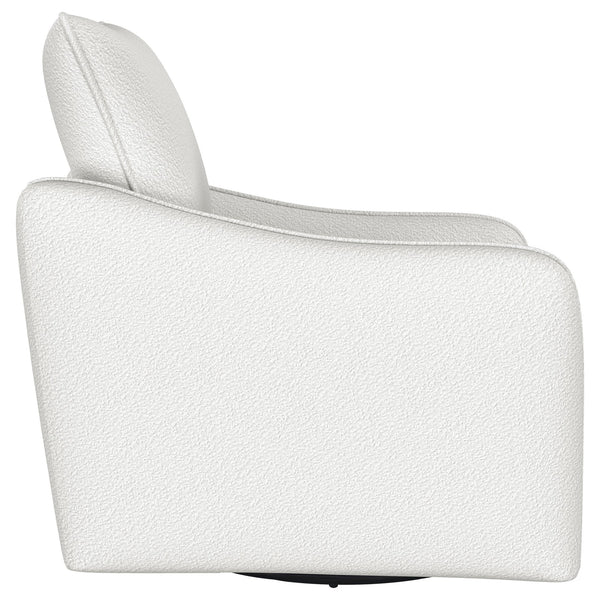 English Elm Nikko Upholstered Swivel Glider Chair in Vanilla — Cozy Farmhouse Comfort, Smooth 360° Motion, Plush Seating B062P353405