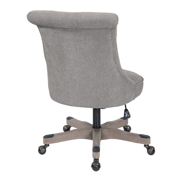 OSP Home Furnishings Hannah Tufted Office Chair Fog