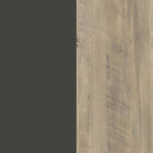 English Elm Greta Scandinavian 2-Door Accent Cabinet in Distressed Pine with Gray Legs, Drawers & Adjustable Shelves B062P358335