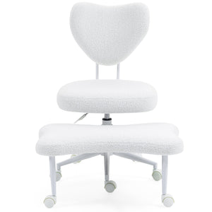 English Elm Meditation Chair - Ergonomic Cross-Legged Seating With Lumbar Support & 360° Mobility For Comfort W3248P399624