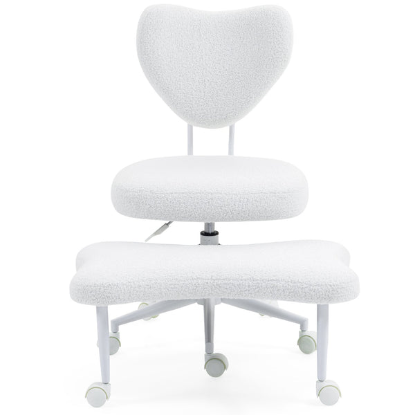 English Elm Meditation Chair - Ergonomic Cross-Legged Seating With Lumbar Support & 360° Mobility For Comfort W3248P399624