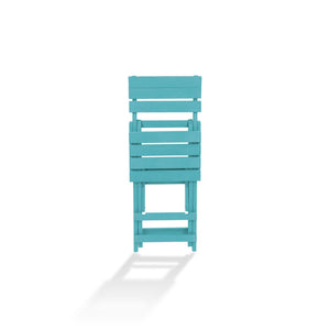 English Elm Harbor Point Recycled Hdpe Outdoor Folding Bar Stool Patio Deck All Season Seating Teal B2745P409656