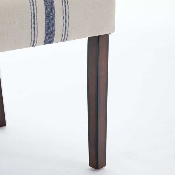 English Elm Christopher Knight Home® - DINING Chair Set of 2 Beige Upholstered Fabric Seats with Nailhead Trim, Rubberwood Tapered Legs, Cozy Elegance 74332.00