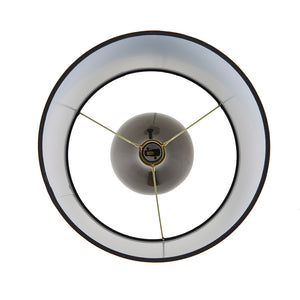 JLA Home 510 Design - 2-Tone Ceramic Table Lamp Set with Sculptural Teardrop Bases, Linen Shades, LED Bulbs, 2-Year Warranty Black/Gold 5DS153-0049