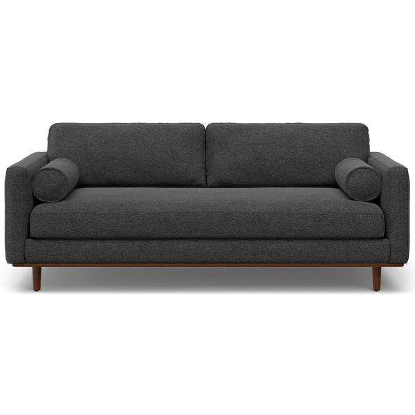 English Elm Morrison 2-Piece Sofa And Ottoman Set - Modern Charcoal Grey Comfort With Eco-Friendly Design B136P199227