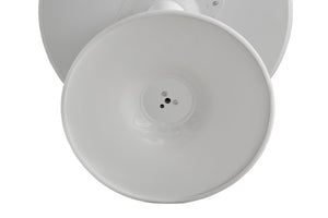 English Elm Round White Pedestal Dining Table 31.5" Tulip Mid-Century Fiberboard Modern Compact Seats 2-4 W2720P204019