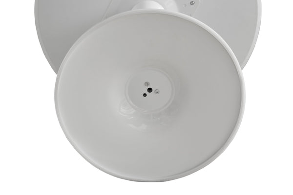 English Elm Round White Pedestal Dining Table 31.5" Tulip Mid-Century Fiberboard Modern Compact Seats 2-4 W2720P204019