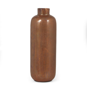 English Elm Christopher Knight Home® - Bottle Copper Aluminium Vase – Sleek Decorative Bottle Vase 16.5x7.5 cm Modern Metallic Centerpiece (Copper) 71674.00