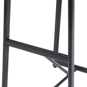 English Elm Bar Stools S-Shape Floral Upholstered Counter Height Set of 2 with Padded Backrest and Footrest, Modern Golden Frame, Durable Polyester, Easy Assembly, 220lb Capacity Walnut Brown W1757P265185