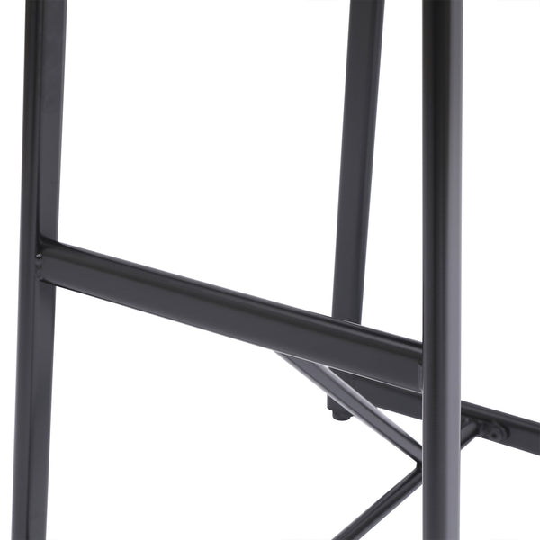 English Elm Bar Stools S-Shape Floral Upholstered Counter Height Set of 2 with Padded Backrest and Footrest, Modern Golden Frame, Durable Polyester, Easy Assembly, 220lb Capacity Walnut Brown W1757P265185