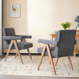 Christopher Knight Home® - Noble House - - Poppy Fabric Dining Armchair