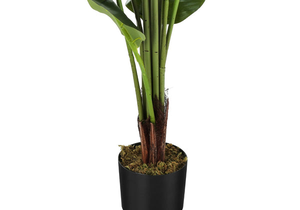English Elm Artificial Fiddle Leaf Fig Tree 47 Inch Tall Faux Plant with Real Touch Foliage B2710P220044