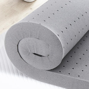 English Elm 2 Inch King Gel Memory Foam Topper Ventilated Cooling Layer for Pressure Relief B2716P331358