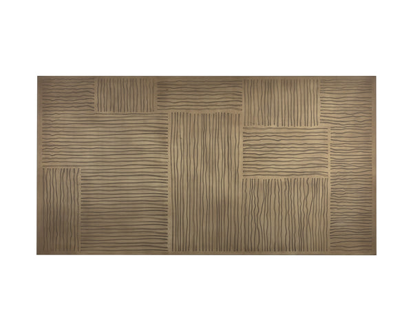 Sunpan Corina Bar Table - Handcrafted Iron with Antique Brass Finish, Unique Artisanal Design for Dining Spaces