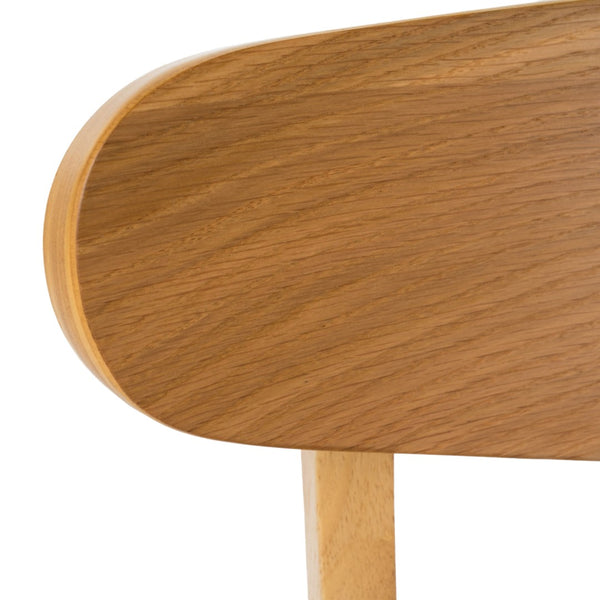 English Elm Dining Chair Set of 2 Rubberwood Mid-century Modern Splayed Leg Upholstered Seats N771P256094M
