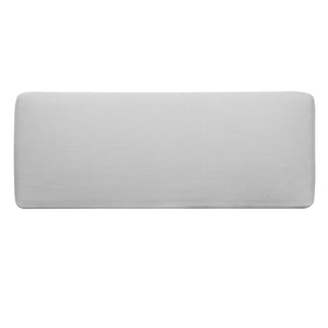 English Elm Christopher Knight Home® - Simple White Footstool with Wood Frame and Soft Fabric Cushion — Minimal, Durable, Multiuse Comfort N769P293487A