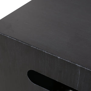 English Elm Outdoor Rectangular Iron Fire Pit 50000 Btu Propane Patio Heater Modern Black N772P404968B_67760.00BLK