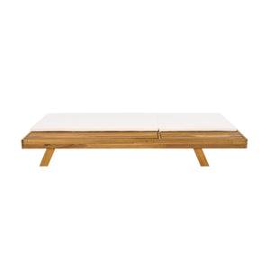 English Elm Christopher Knight Home® - Lounge Chaise Set - Stylish Acacia Wood, Water-Resistant Cushions, Adjustable Comfort For Outdoors! N770P253442T_N770P253018C