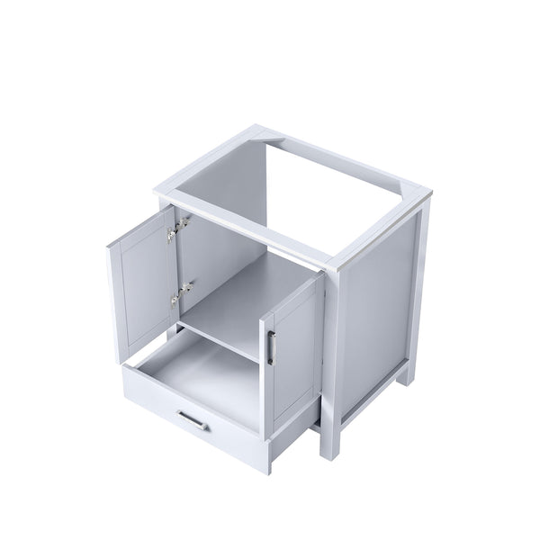 English Elm White Bath Vanity 30" W x 22" D — Solid Wood E0 Plywood, Soft-Close Drawer, Open Shelf, Fully Assembled B2731P258772