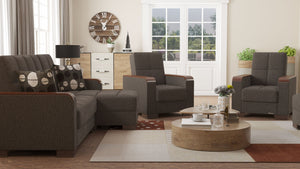 English Elm Primenest Zenaero Convertible Chaise Lounge With Storage - Modern Comfort And Versatile Design! B030P303563-GIGA