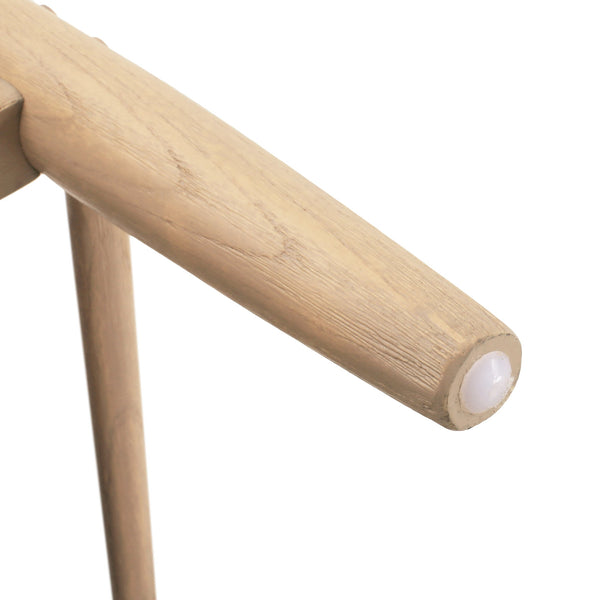 English Elm Christopher Knight Home® - Linen Flared Arms Loveseat Beige+Natural - Upholstered Fabric, Elm Wood Legs, Modern Cozy 57.5" W N771P294675M