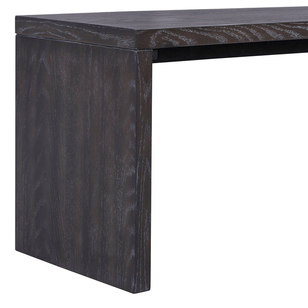 English Elm TREXM 3-Piece Farmhouse Dining Set with Slide-In Benches, Oak Veneer MDF Top, Sturdy Rubberwood Legs ST000134AAP