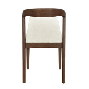 English Elm Christopher Knight Home® - Upholstered Backrest Armless Dining Chairs - Sleek Mid-Century Fabric Seats on Durable Oak Frame, 300lb Capacity Camel,Walnut N771P346002V