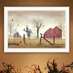 English Elm Trendy Decor 4u Billy Jacobs Harvest Pastoral Framed Print White Wood Wall Art B067P256653