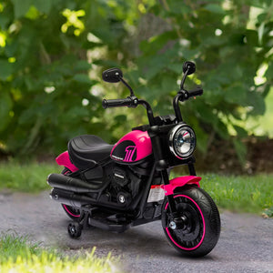 English Elm Aosom 6v Battery Ride-on Motorbike for Toddlers with Training Wheels and Headlight W2225P229367