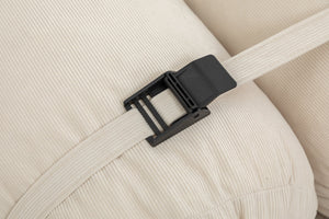 English Elm Adjustable Corduroy Floor Sofa with 5 Modular Cylinders for Custom Lounging and Ultimate Comfort Beige W1170P365603