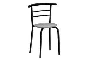 English Elm Dining Small 3-Piece Table Set for Apartments and Nooks — Easy-Clean Laminate Top, Space-Saving Chairs, Modern Design Grey 36 L x 24 W x 6 H B2710P218843